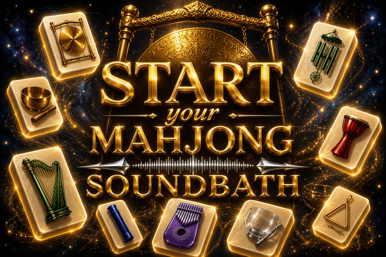Mahjong Soundbath — tap to start